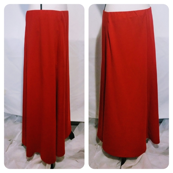 Cato Dresses & Skirts - Cato's Bright Red Maxi Skirt